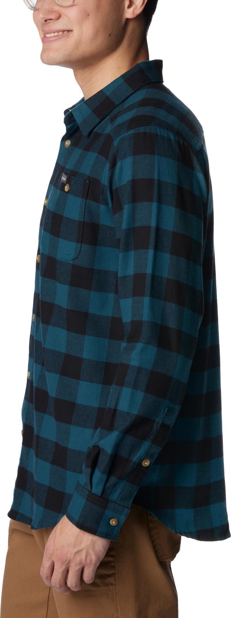 Cornell Woods Flannel LS Shirt - Mens - Night Wave Buffalo Check 4
