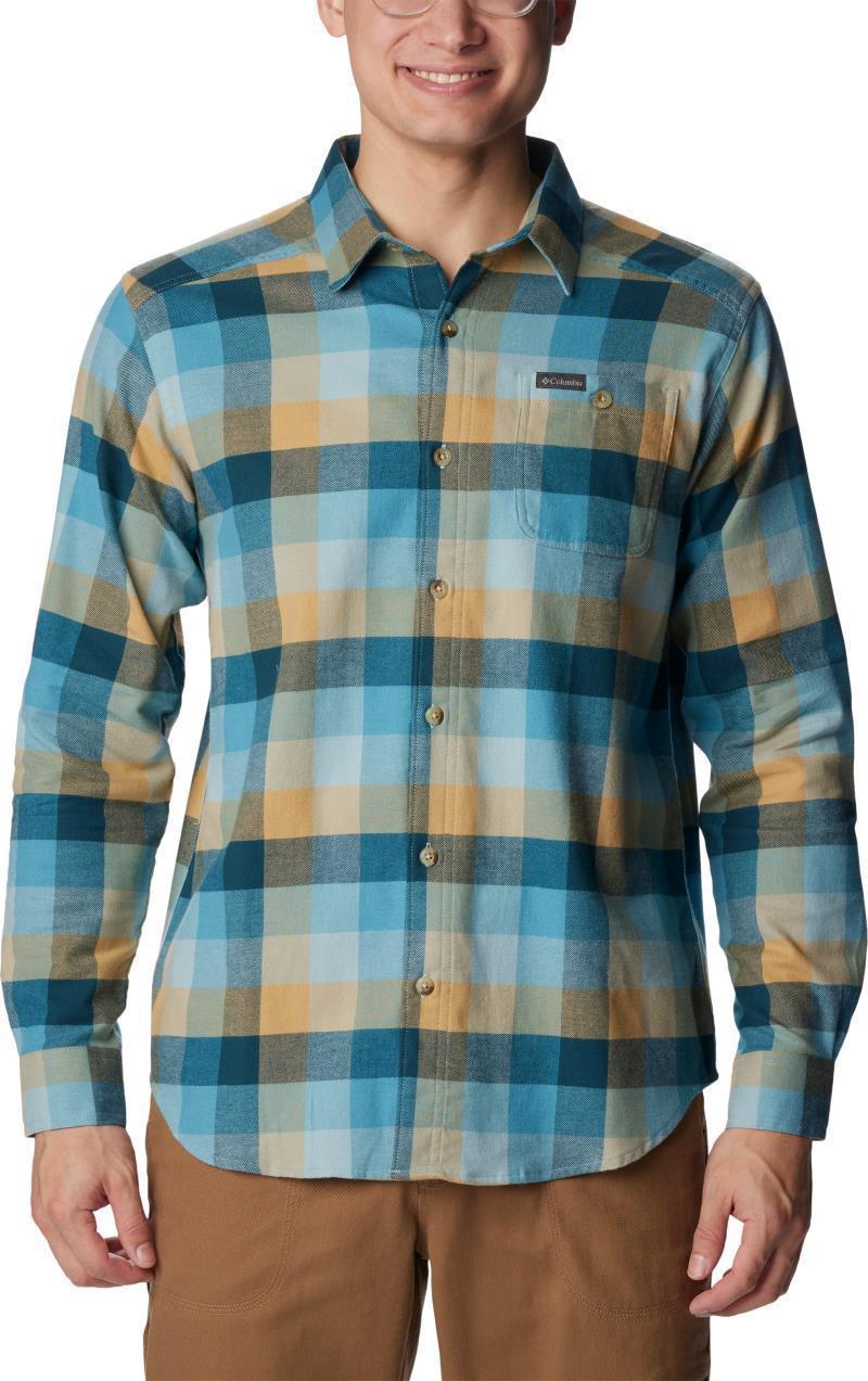 Cornell Woods Flannel LS Shirt - Mens - Stone Blue Buffalo Check 1
