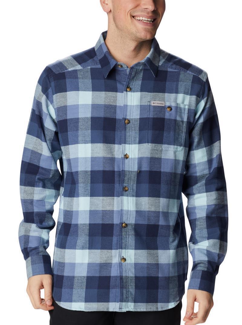 Cornell Woods Flannel LS Shirt - Tall - Mens - Dark Mountain Buffalo Check 1