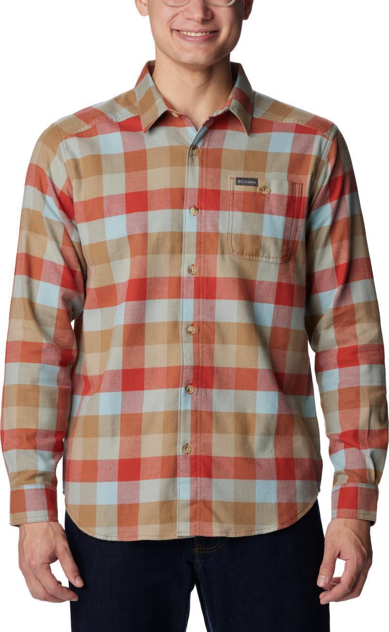 Cornell Woods Flannel LS Shirt - Tall - Mens - Warp Red Buffalo Check 1