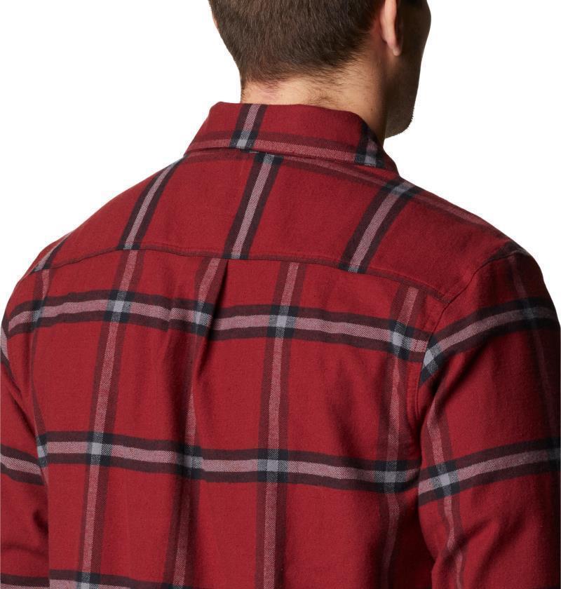 Cornell Woods Fleece Lined Flannel - Mens - Red Jasper Windowpane 5