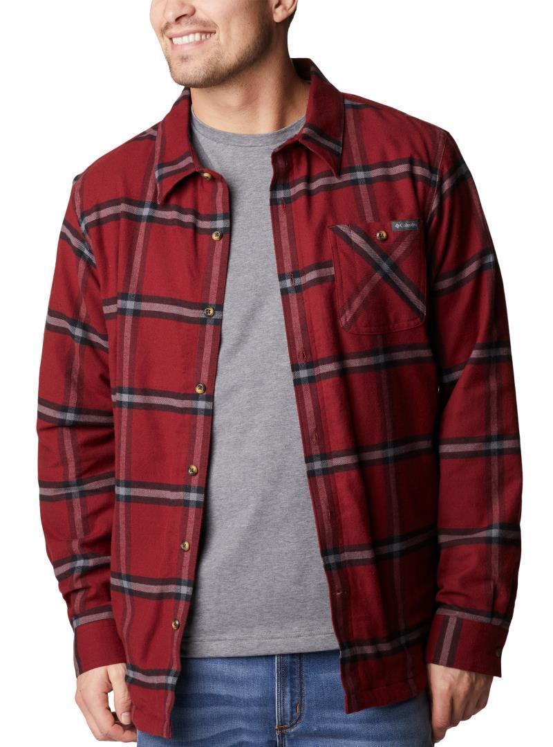 Cornell Woods Fleece Lined Flannel - Mens - Red Jasper Windowpane 6