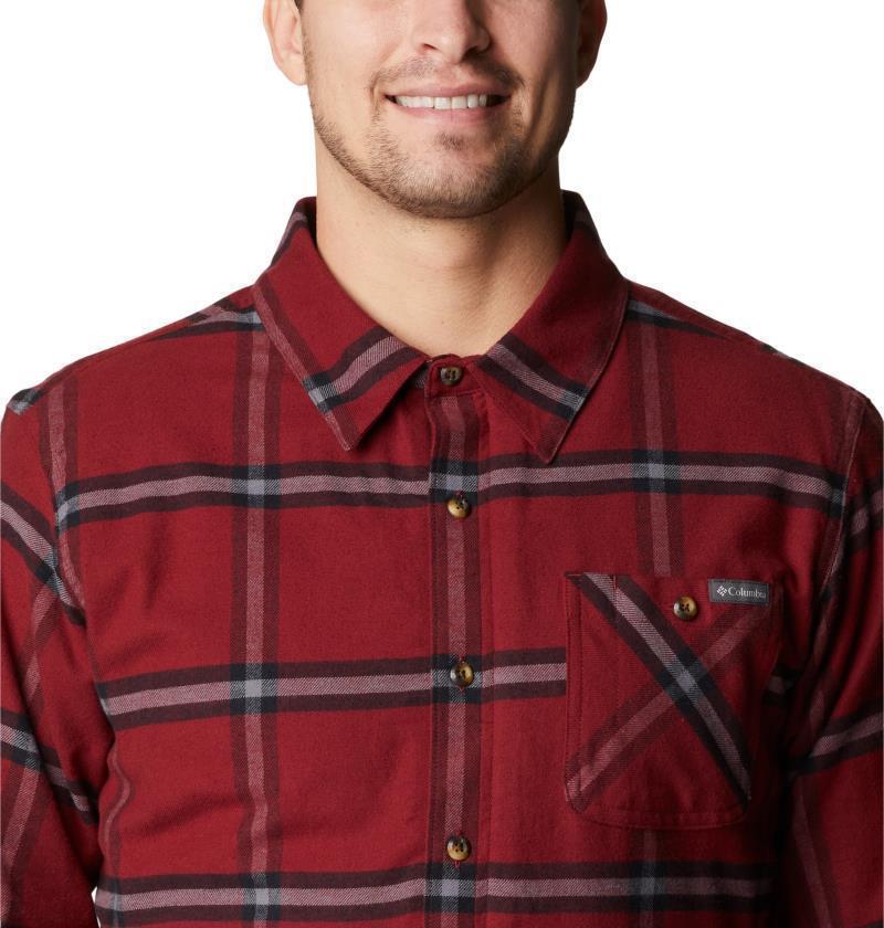 Cornell Woods Fleece Lined Flannel - Mens - Red Jasper Windowpane 7