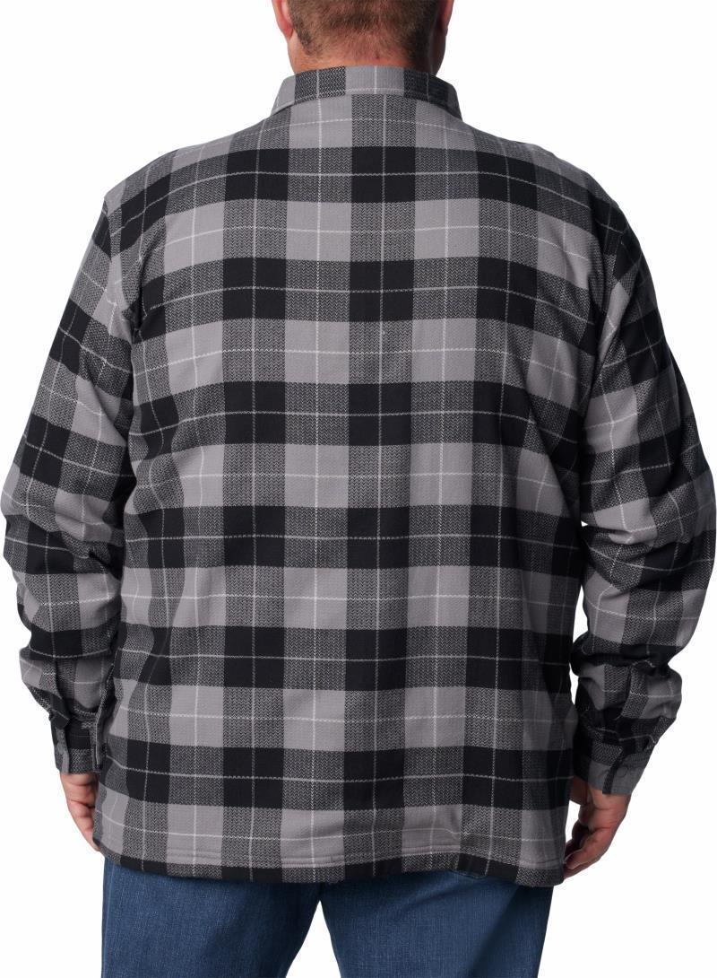 Cornell Woods Fleece Lined Shirt Jacket - Big - Mens - City Grey / Blue Stone Woodsman Tartan 2