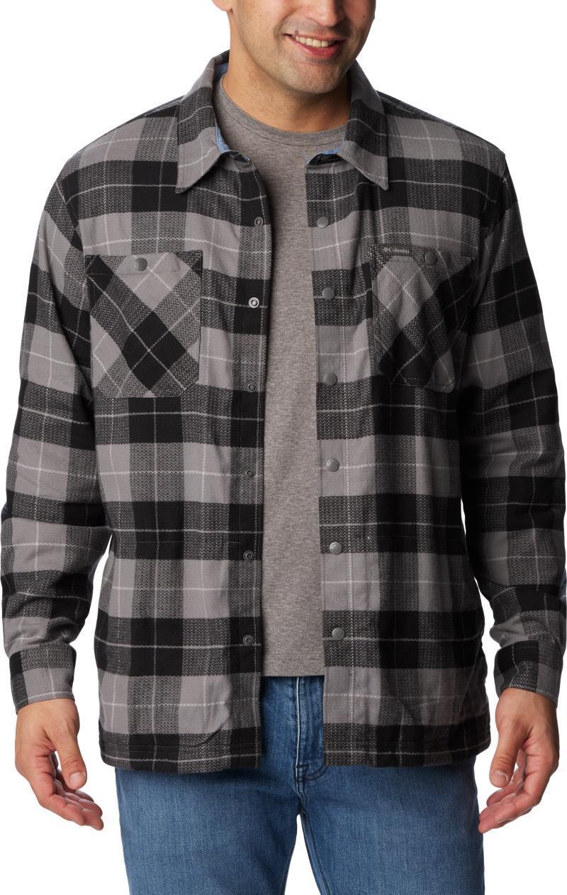 Cornell Woods Fleece Lined Shirt Jacket - Mens - City Grey / Blue Stone Woodsman Tartan 3