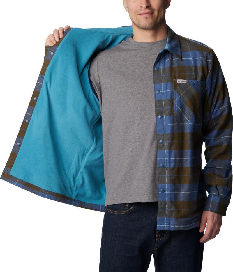 Cornell Woods Fleece Lined Shirt Jacket - Mens - Dark Mountain / Shasta Woodsman Tartan 4