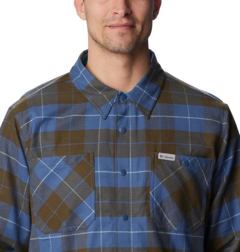 Cornell Woods Fleece Lined Shirt Jacket - Mens - Dark Mountain / Shasta Woodsman Tartan 6