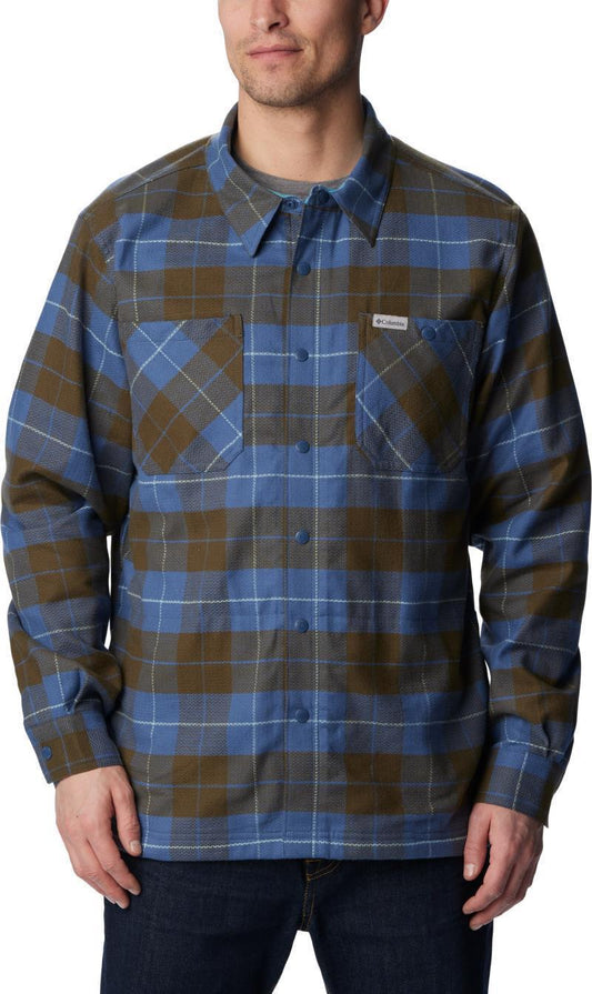Cornell Woods Fleece Lined Shirt Jacket - Mens - Dark Mountain / Shasta Woodsman Tartan 1
