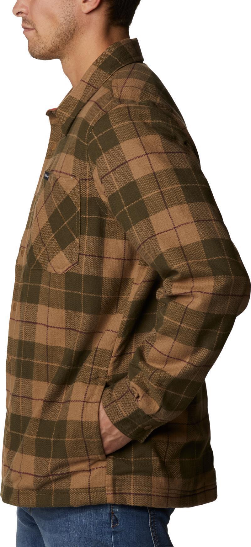 Cornell Woods Fleece Lined Shirt Jacket - Mens - Delta / Warp Red Woodsman Tartan 5