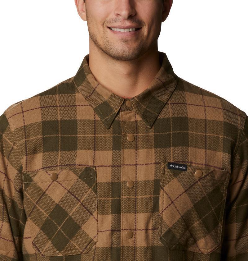 Cornell Woods Fleece Lined Shirt Jacket - Mens - Delta / Warp Red Woodsman Tartan 6
