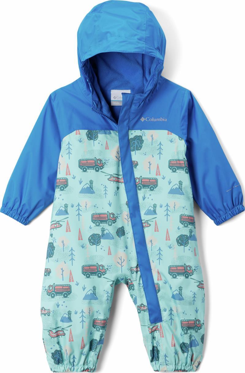 Critter Jitters II Rain Suit - Infant - spray forestlove / bright indigo 1