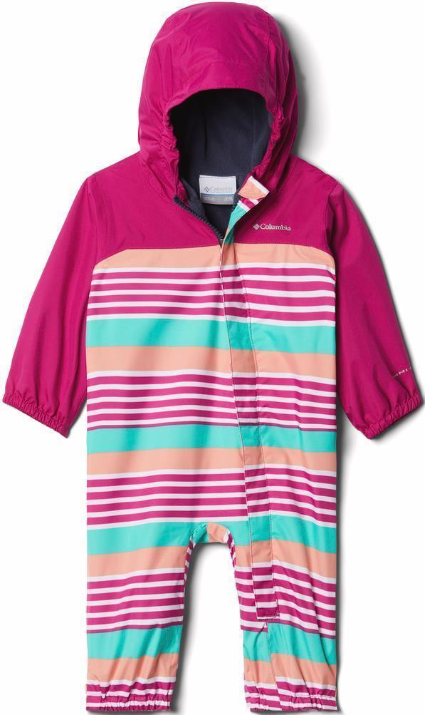 Critter Jitters II Rain Suit - Infant - wild fuchsia milo stripe / wild fuchsia 1