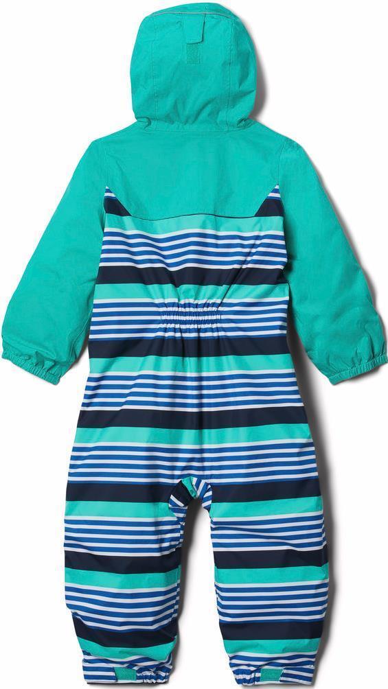 Critter Jitters II Rain Suit - Toddler - bright indigo milo stripe / electric turquoise 1