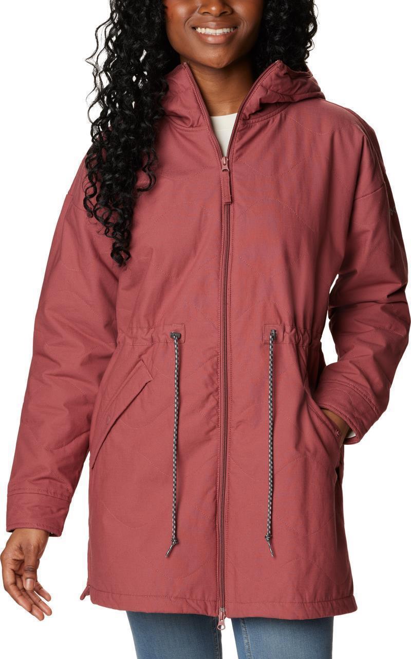 Crystal Crest Quilted Jacket - Womens - Beetroot 1