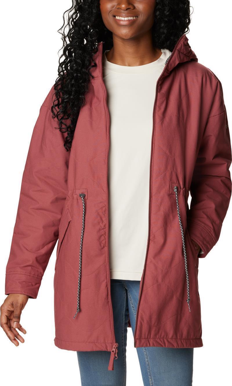 Crystal Crest Quilted Jacket - Womens - Beetroot 3