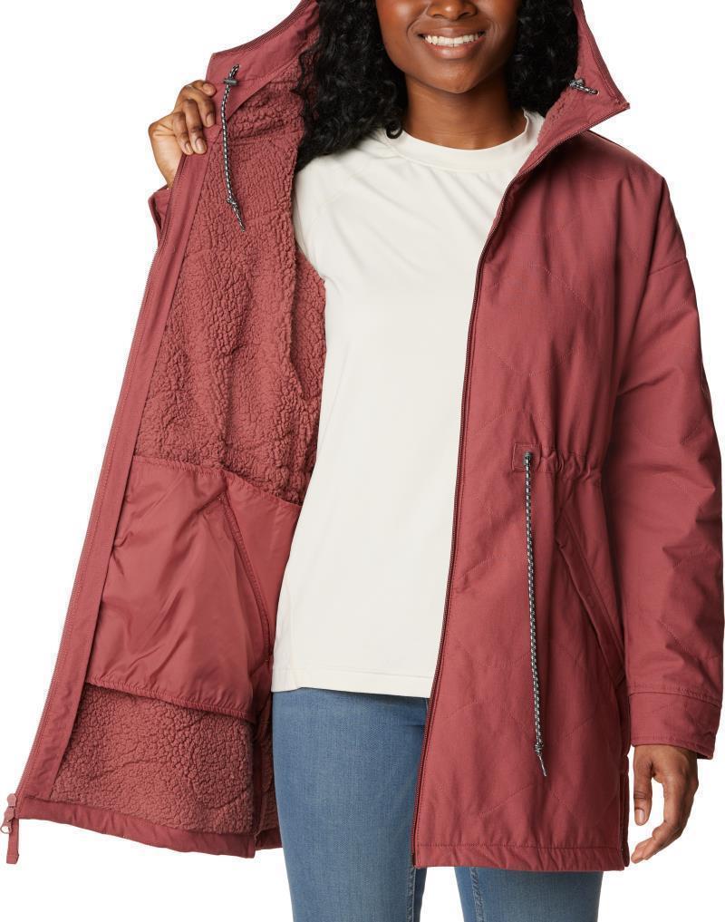Crystal Crest Quilted Jacket - Womens - Beetroot 4