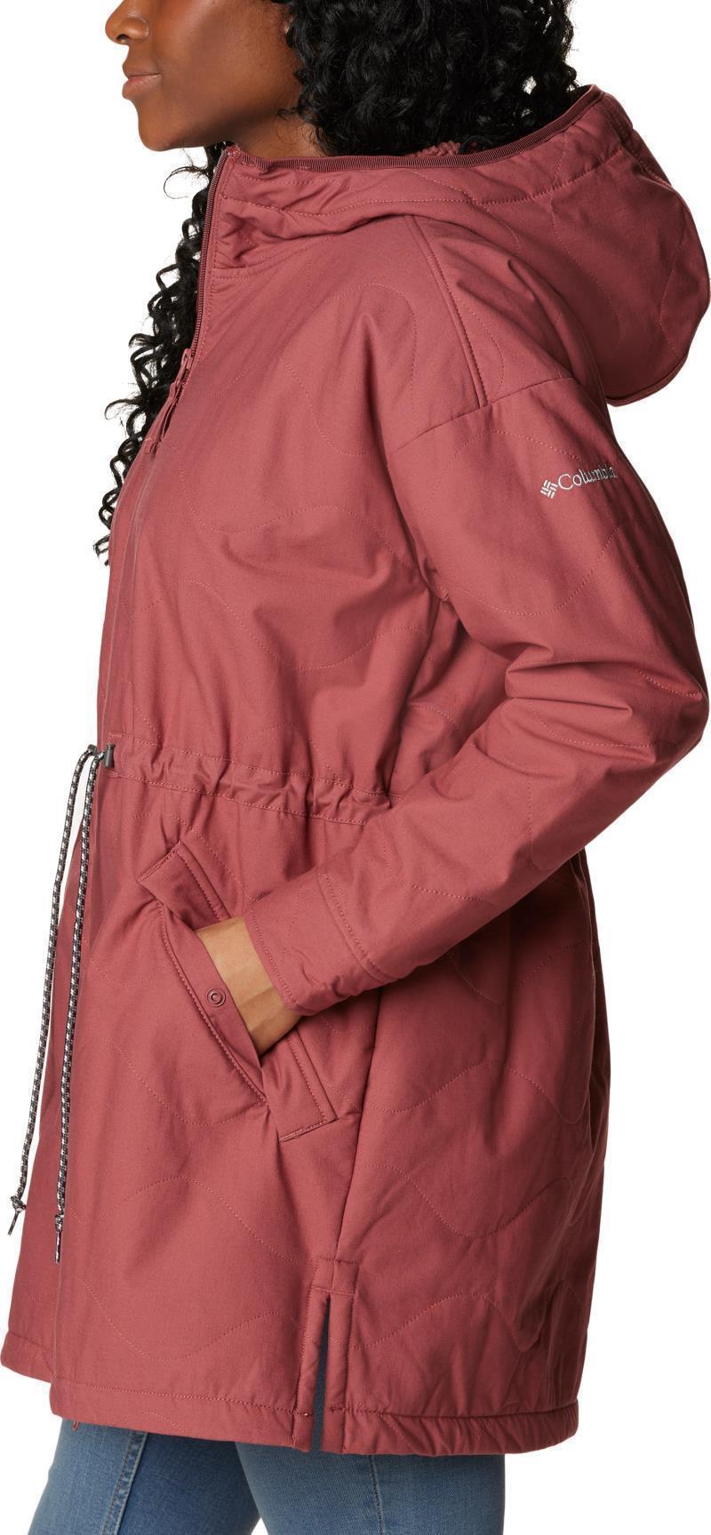 Crystal Crest Quilted Jacket - Womens - Beetroot 5