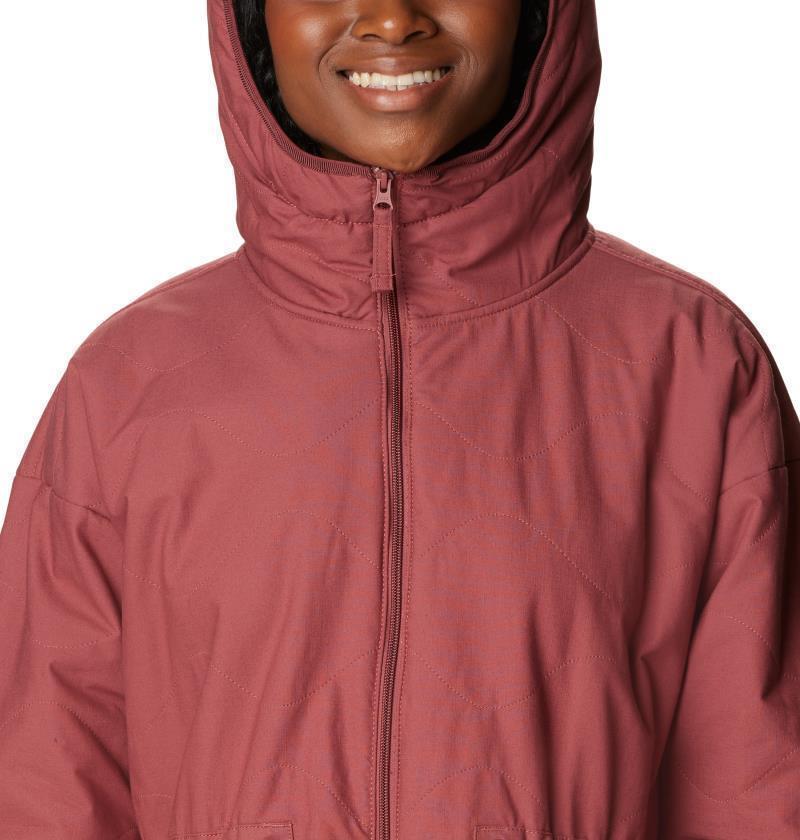 Crystal Crest Quilted Jacket - Womens - Beetroot 6