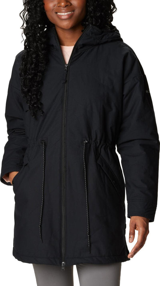 Crystal Crest Quilted Jacket - Womens - Black 1