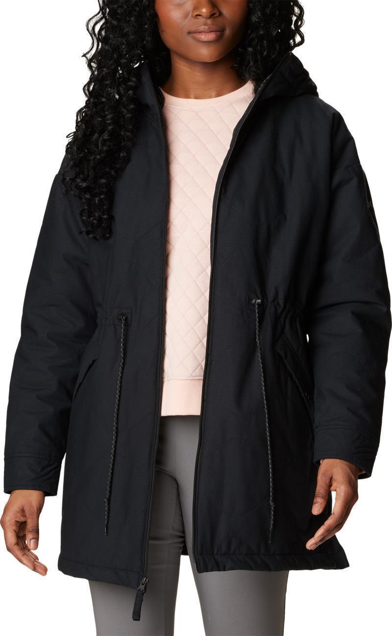 Crystal Crest Quilted Jacket - Womens - Black 3