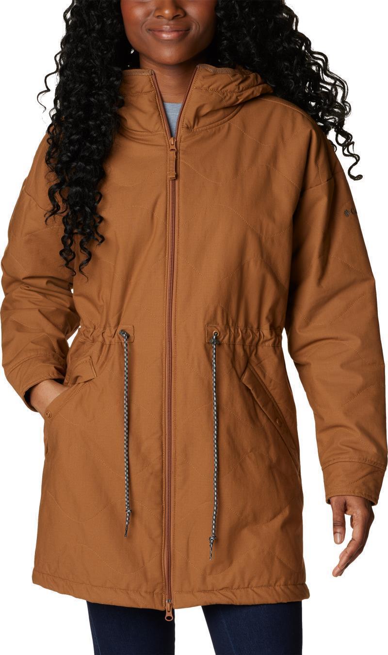 Crystal Crest Quilted Jacket - Womens - Camel Brown 1