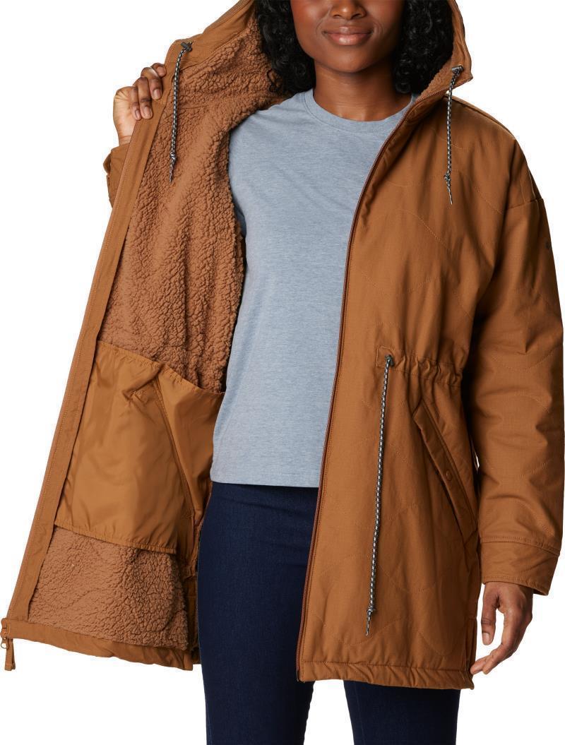 Crystal Crest Quilted Jacket - Womens - Camel Brown 4