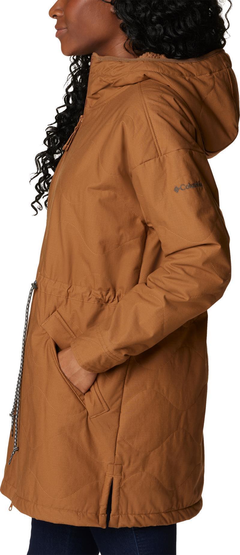 Crystal Crest Quilted Jacket - Womens - Camel Brown 5