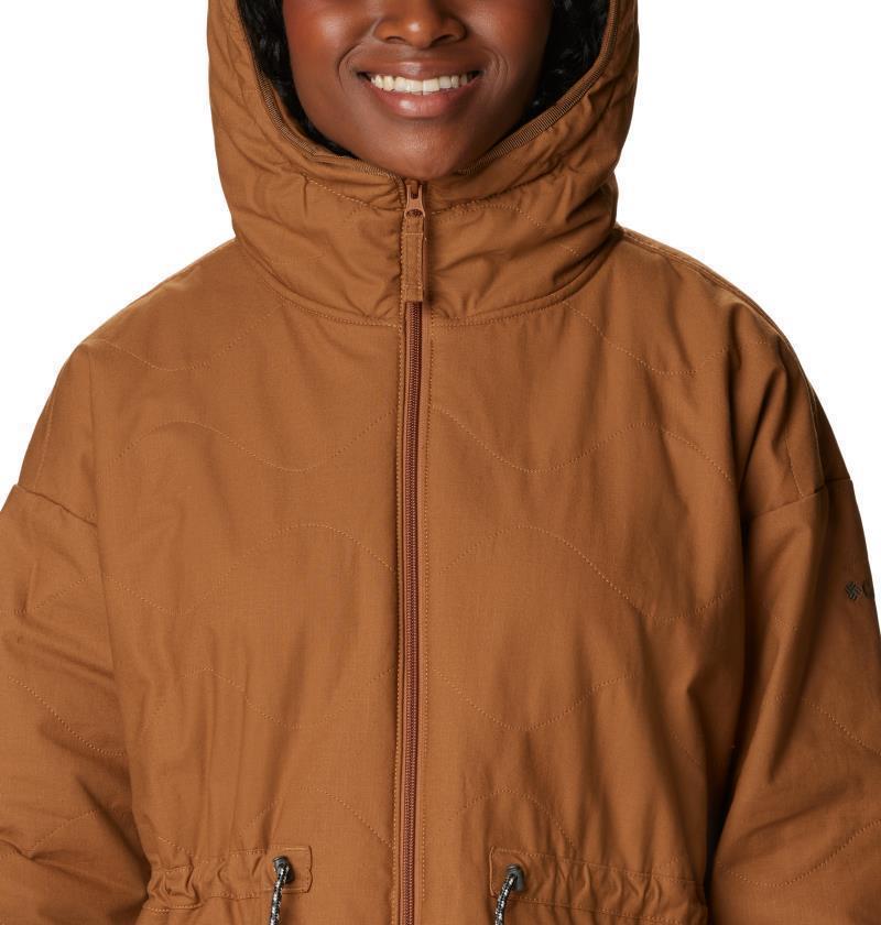Crystal Crest Quilted Jacket - Womens - Camel Brown 6
