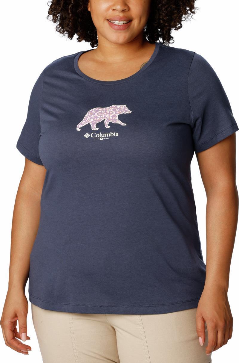 Daisy Days SS Graphic Tee - Plus - Womens - Nocturnal / Bearly Polarized 1