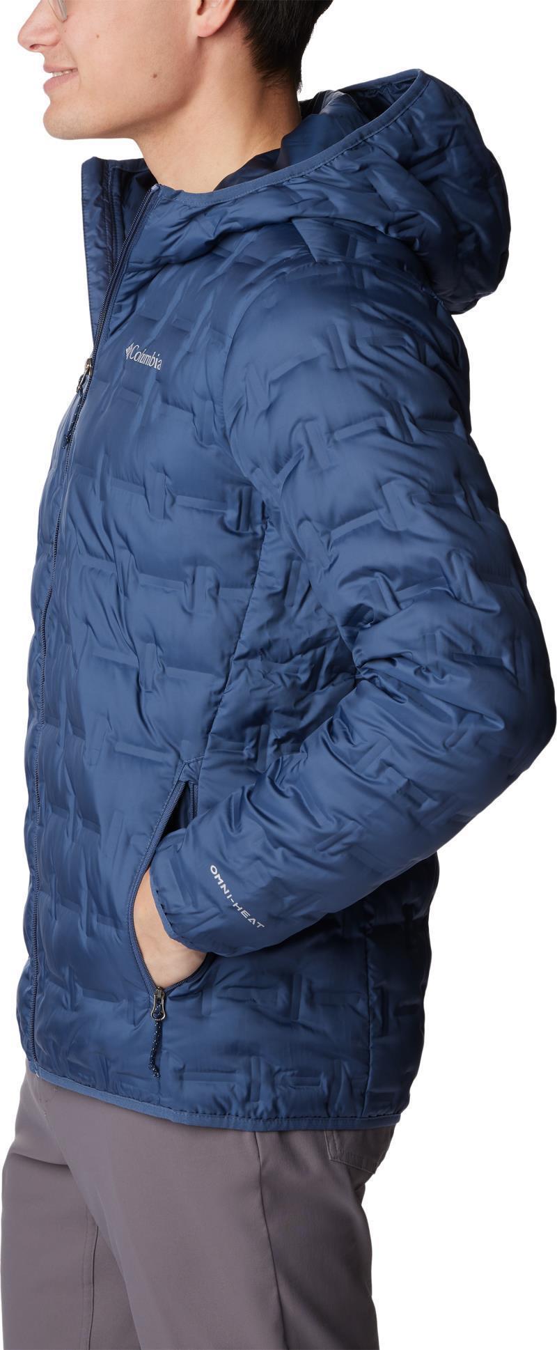 Delta Ridge Down Hooded Jacket - Mens - Dark Mountain 5