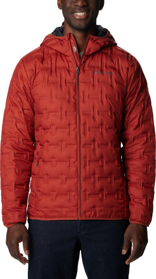 Delta Ridge Down Hooded Jacket - Mens - Warp Red 1