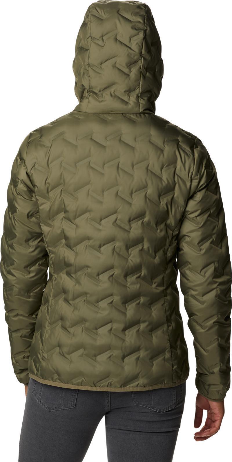 Delta Ridge Down Hooded Jacket - Womens - Stone Green 2