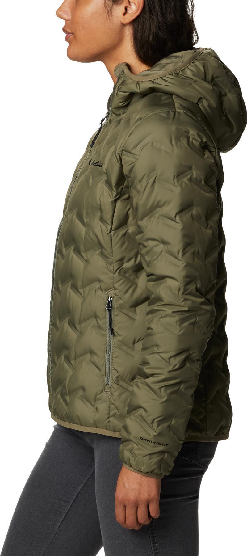 Delta Ridge Down Hooded Jacket - Womens - Stone Green 3