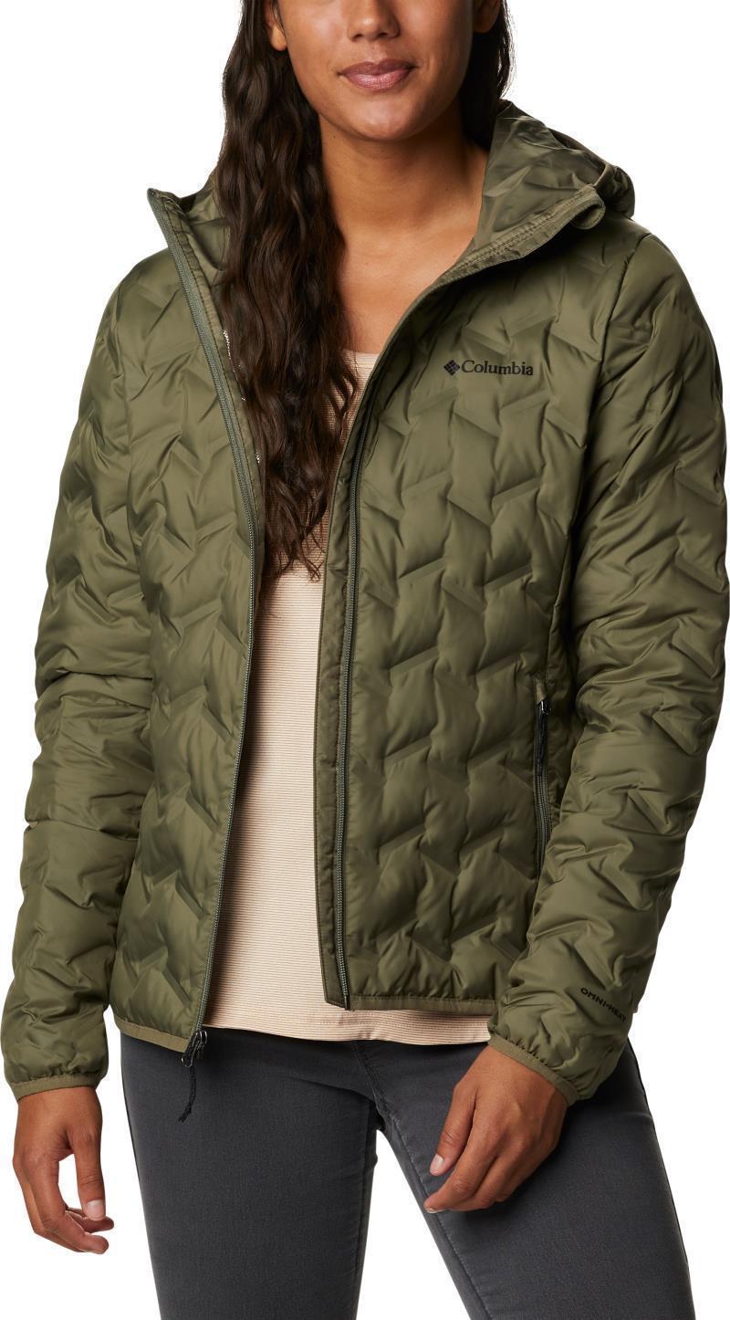 Delta Ridge Down Hooded Jacket - Womens - Stone Green 4