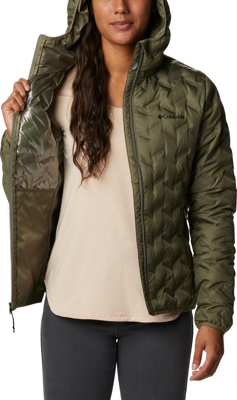 Delta Ridge Down Hooded Jacket - Womens - Stone Green 5