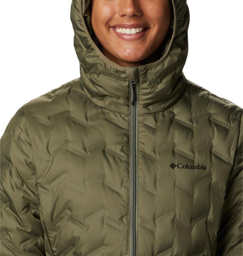 Delta Ridge Down Hooded Jacket - Womens - Stone Green 6