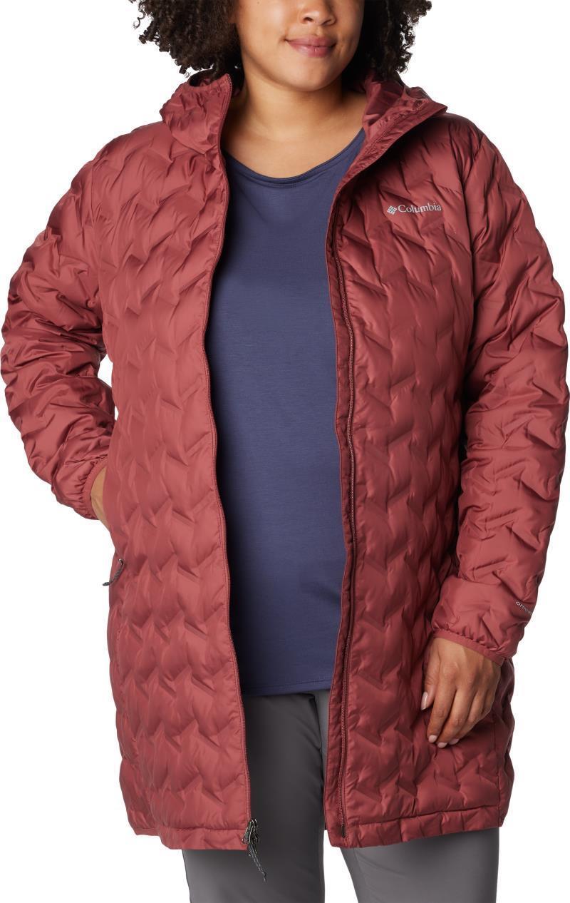 Delta Ridge Long Down Jacket - Plus - Womens - Beetroot 3