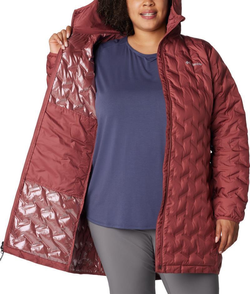 Delta Ridge Long Down Jacket - Plus - Womens - Beetroot 4
