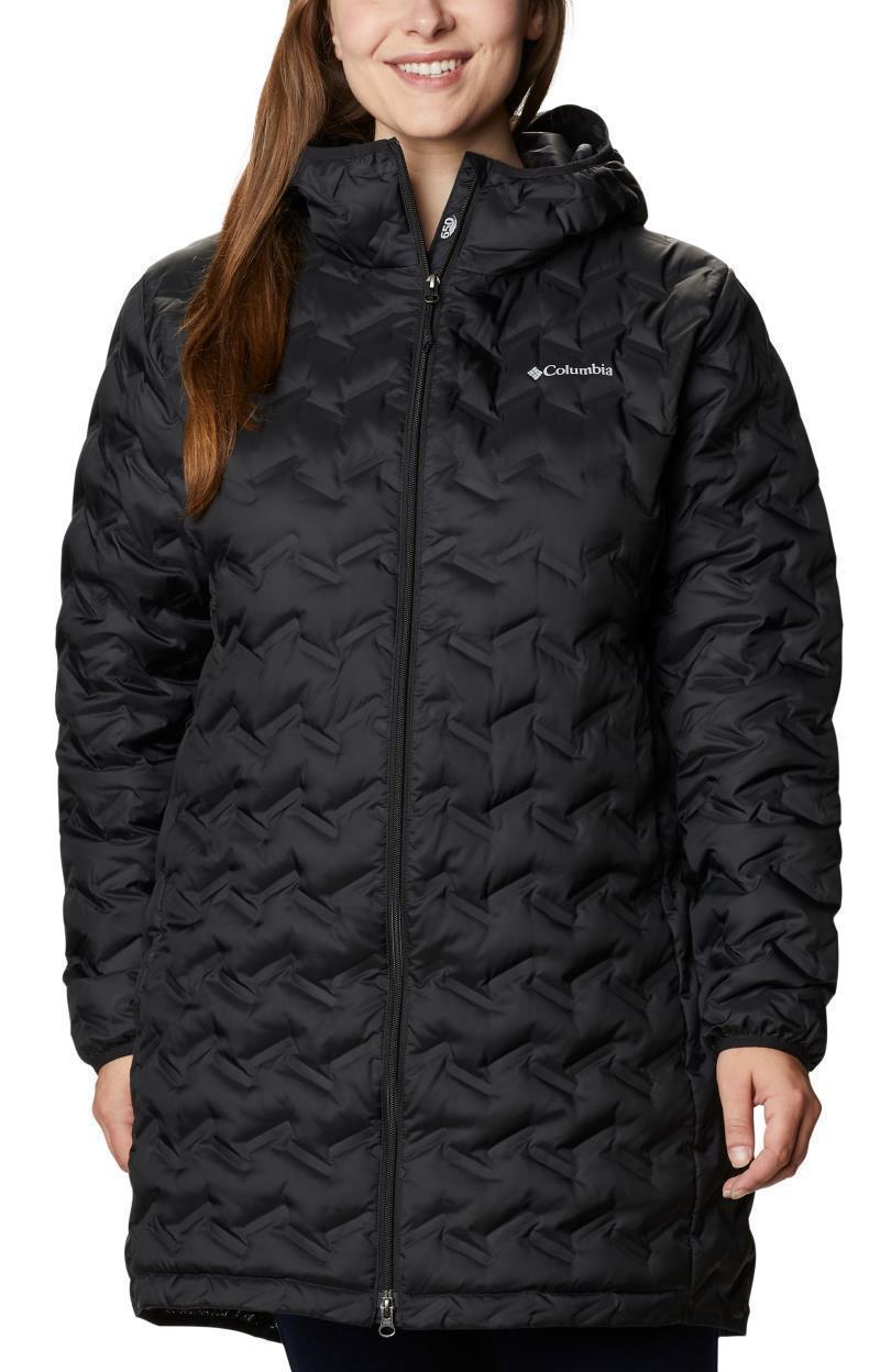 Delta Ridge Long Down Jacket - Plus - Womens - Black 1