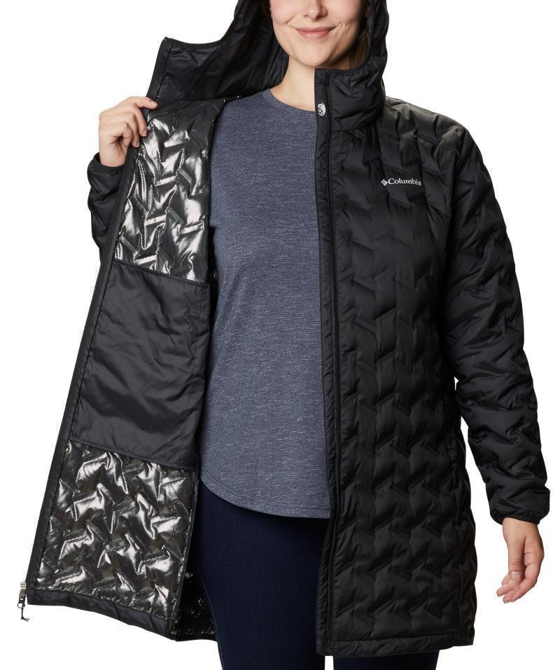 Delta Ridge Long Down Jacket - Plus - Womens - Black 3