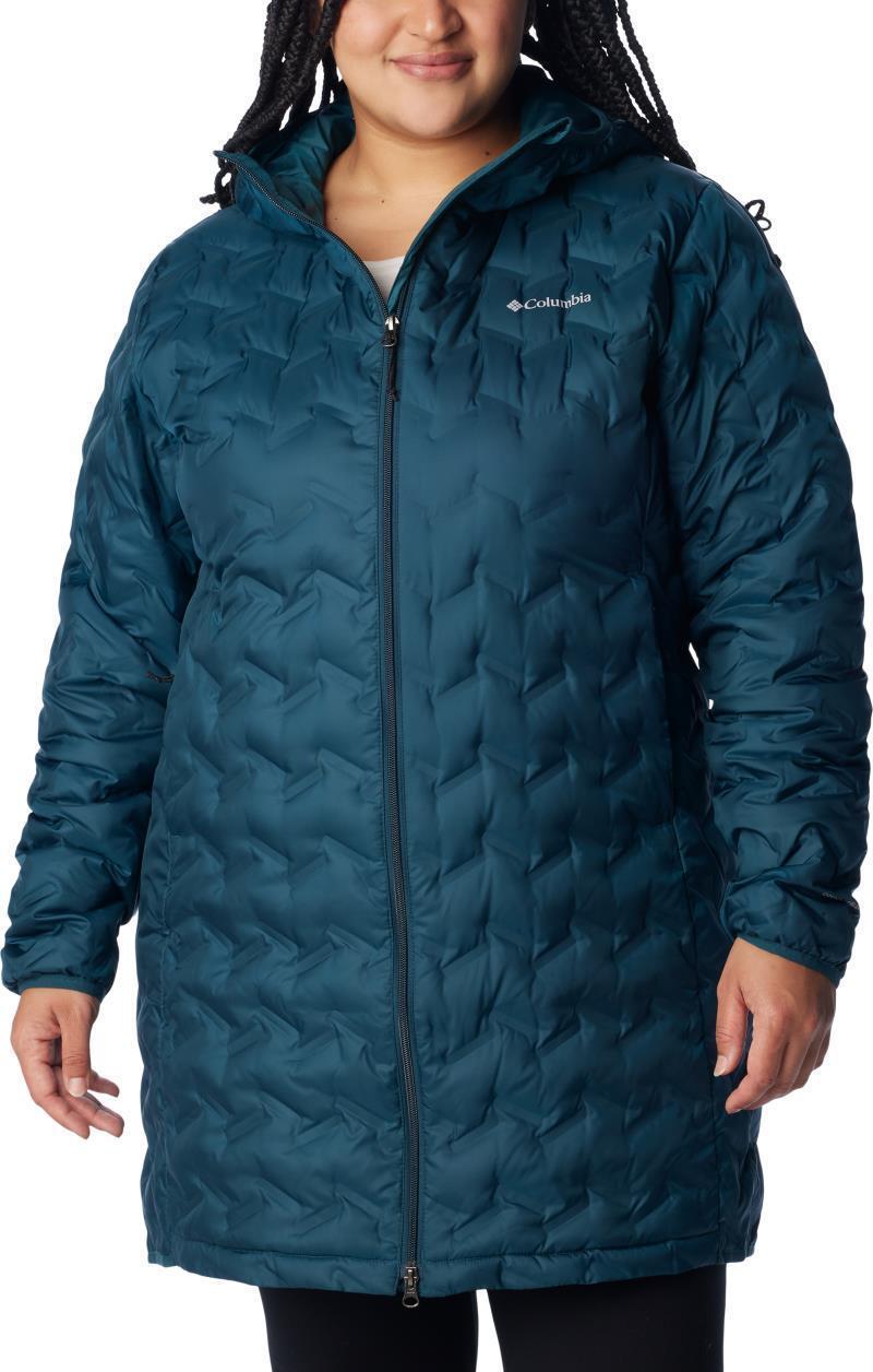 Delta Ridge Long Down Jacket - Plus - Womens - Night Wave 1