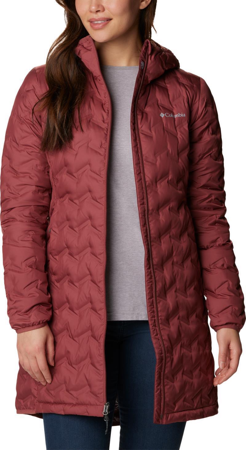 Delta Ridge Long Down Jacket - Womens - Beetroot 3