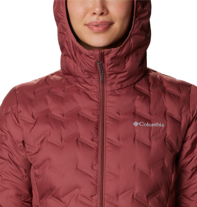Delta Ridge Long Down Jacket - Womens - Beetroot 6