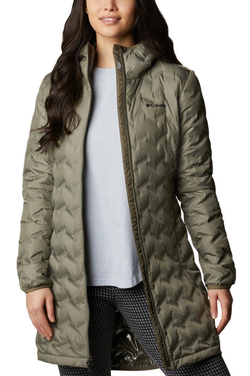 Delta Ridge Long Down Jacket - Womens - Stone Green 5