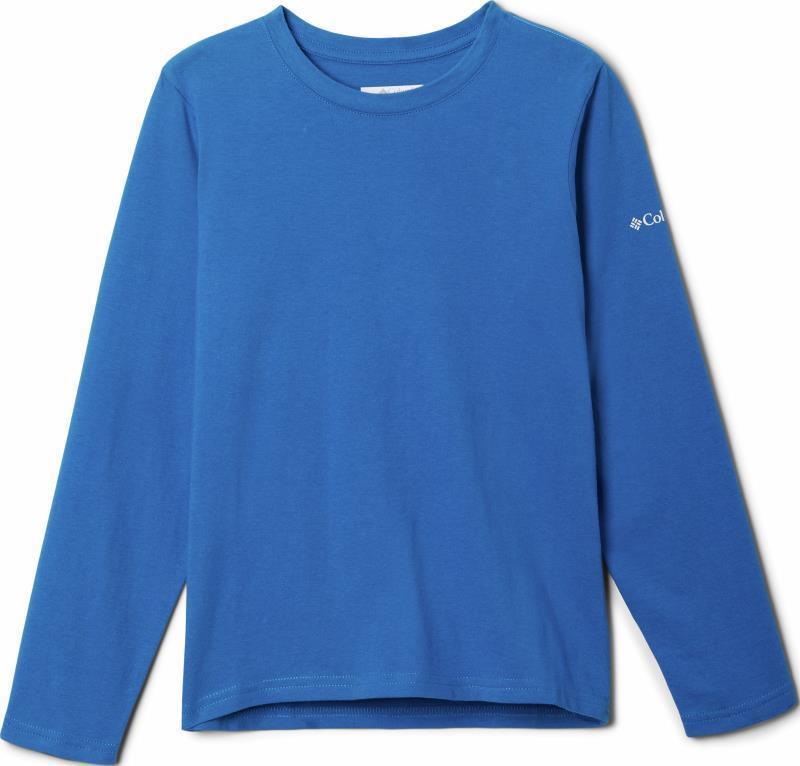 Dobson Pass LS Graphic Tee - Youth Boys - Bright Indigo / Jagged Treeline 1