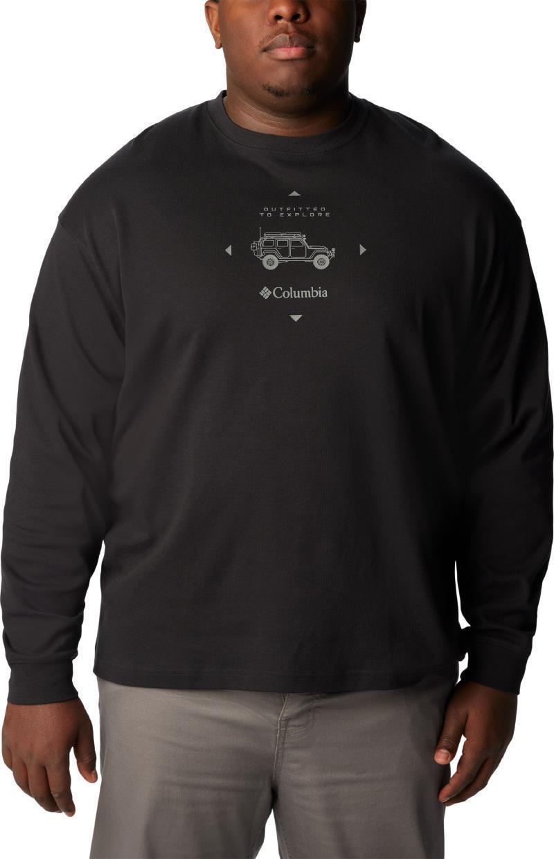 Duxbery Relaxed LS Tee - Big - Mens - black / overlander graphic 1