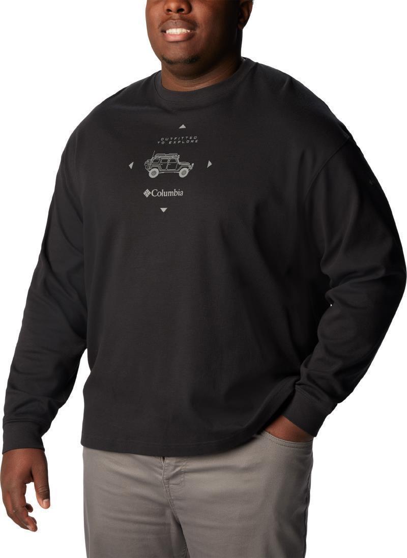 Duxbery Relaxed LS Tee - Big - Mens - black / overlander graphic 1