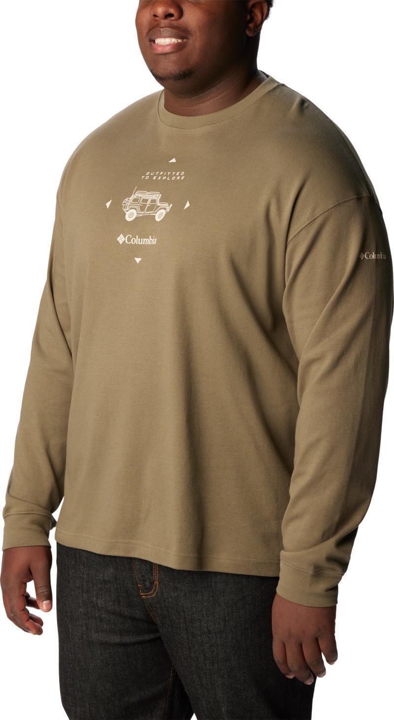 Duxbery Relaxed LS Tee - Big - Mens - stone green / overlander graphic 1