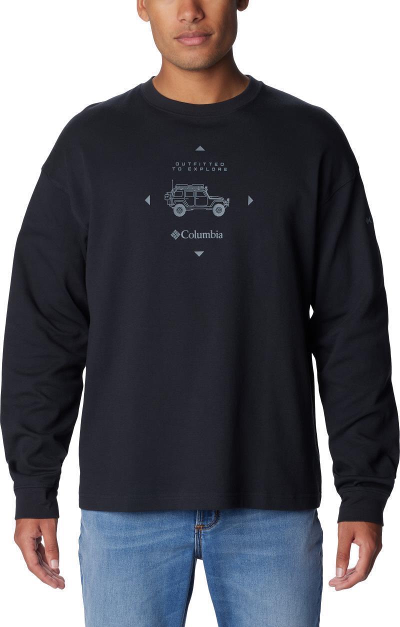 Duxbery Relaxed LS Tee - Mens - Black / Overlander Graphic 1