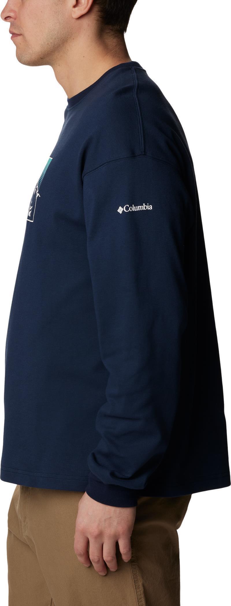Duxbery Relaxed LS Tee - Mens - Collegiate Navy / Linear Range Graphic 5